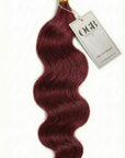 Red Body-wave Flat Tips