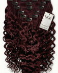 Burgundy Clip Ins Burmese Curly