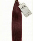 Burgundy Straight Flat Tips