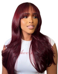 Burgundy Bangs