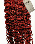 Fire Red Burmese Curly Tape-Ins