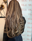 Chestnut Highlighted Wefts