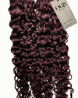 Burgundy Burmese Curly Tape-Ins