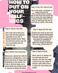 Guide on how to wear half wigs
