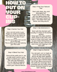 Steps for applying clip-in hair extensions