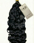 Jet Black Burmese Curly Flat Tips