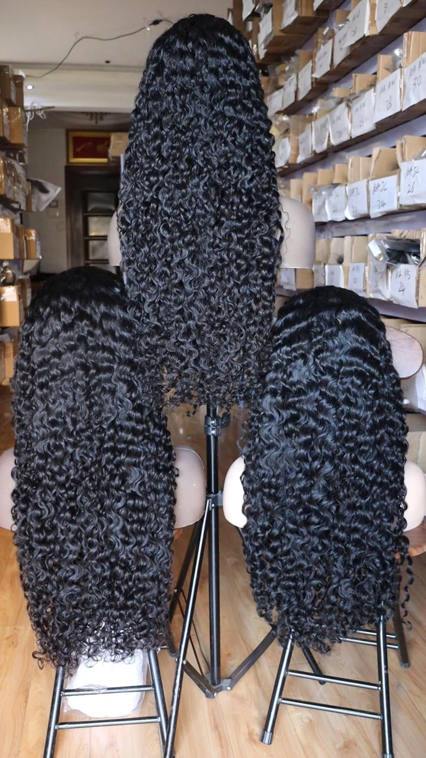 1b Curly U-Part wigs