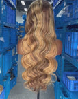 Coloured Curly U-part Wigs