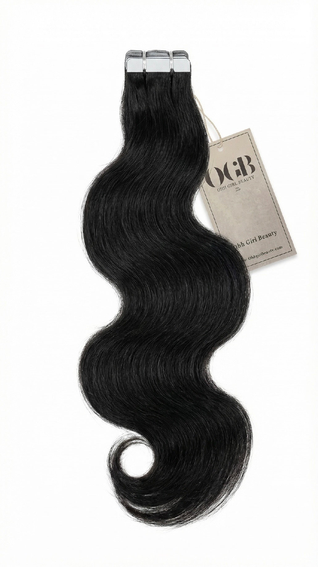 Jet Black Bodywave Tape-Ins