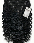 Jet Black Clip Ins Burmese Curly