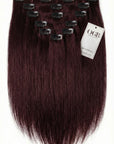 Burgundy Clip Ins Straight