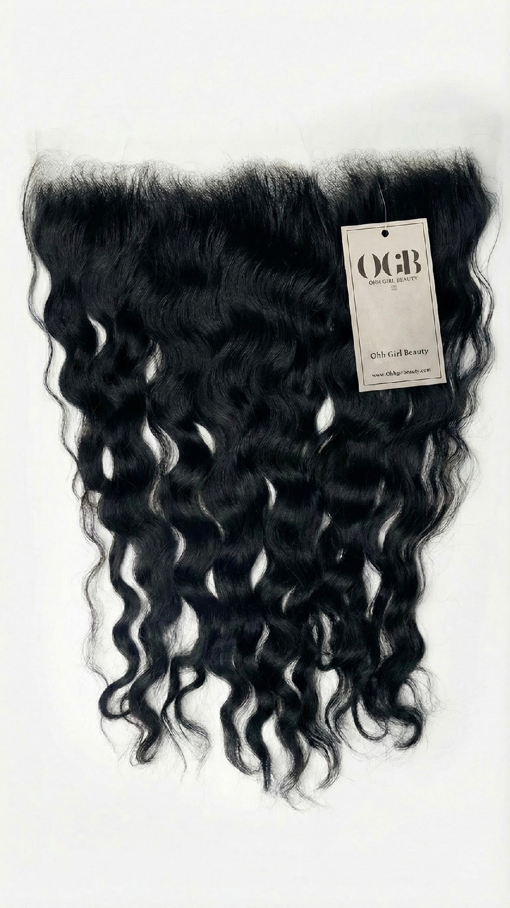 Jet Black Natural Waves Frontal