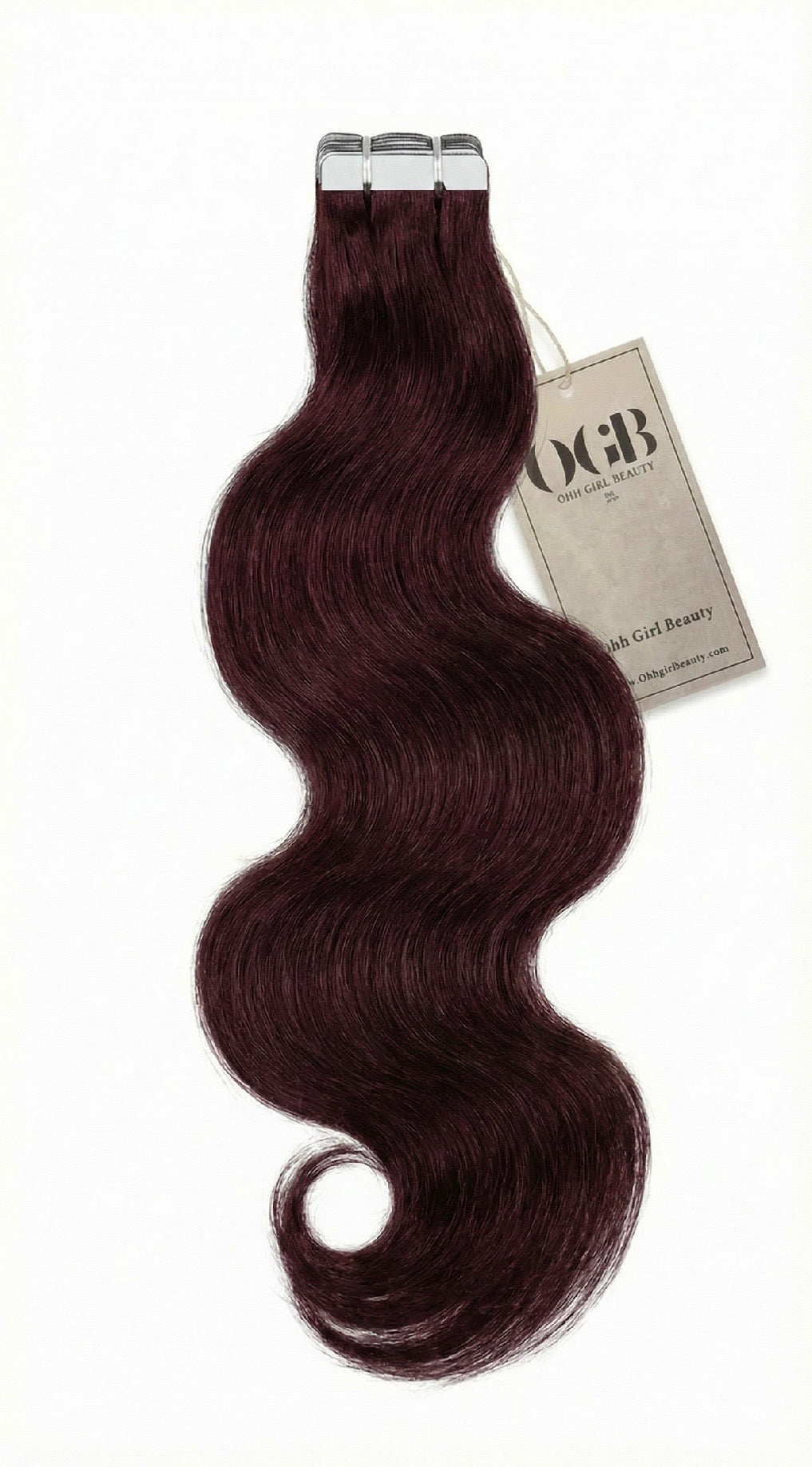 Burgundy Bodywave Tape-Ins