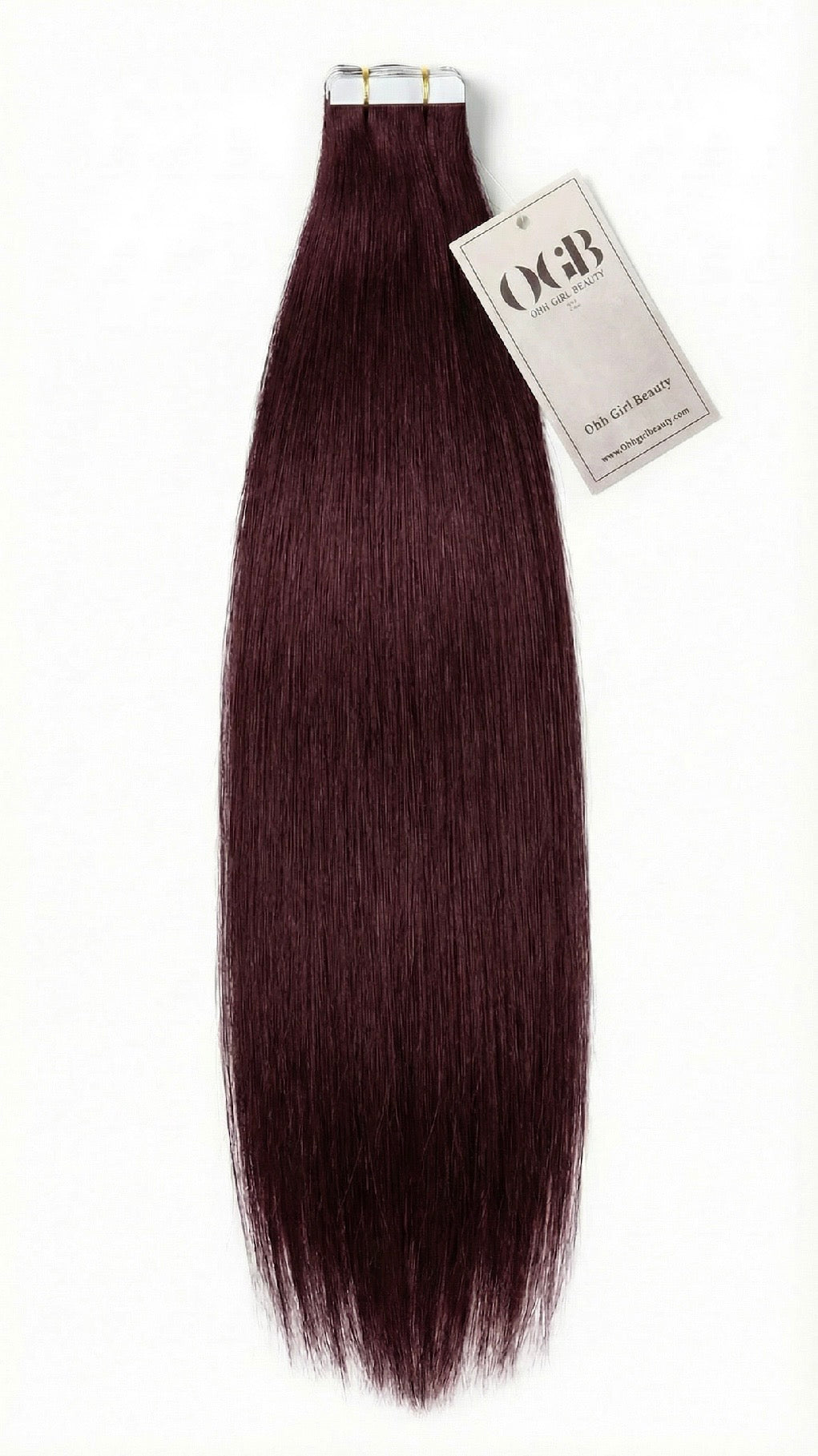 Burgundy Straight Tape-Ins