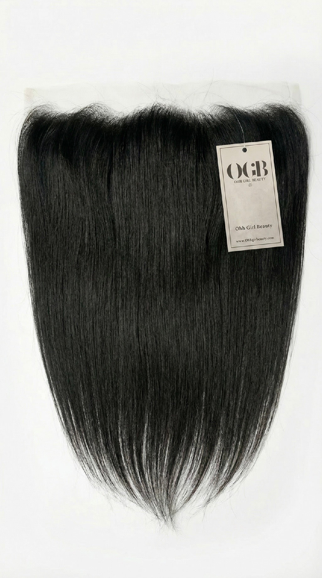 Jet Black Straight Frontal