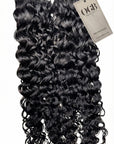 Jet Black Burmese Curly Tape-Ins