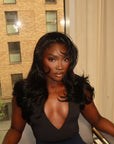 Jet Black Closure Wig